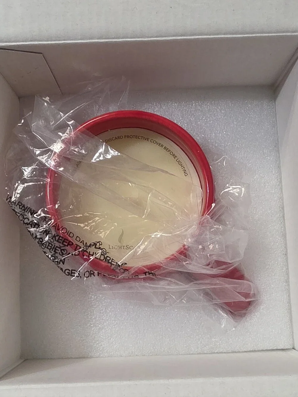 Lightscapes Universal Mulled Wine Sweater Mug Red Candle New In Box Holiday